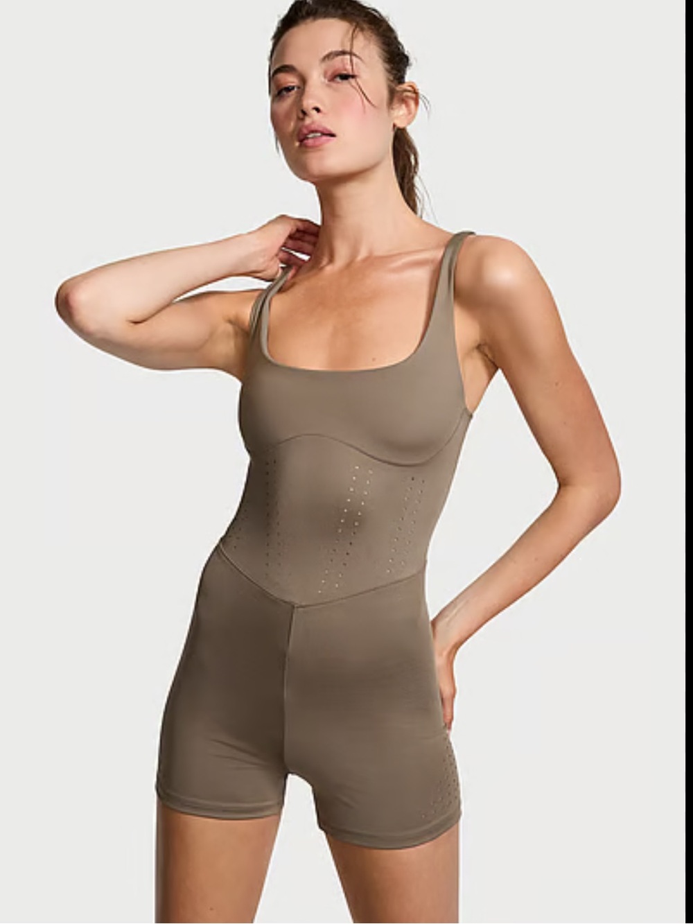 VICTORIA'S SECRET
Vsx Vs Essential Perforated Short Onesie